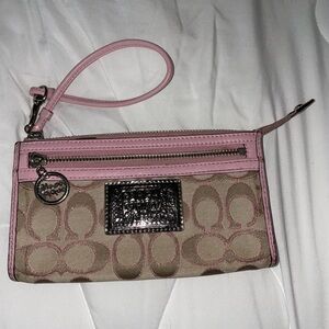 Pink Coach Wallet